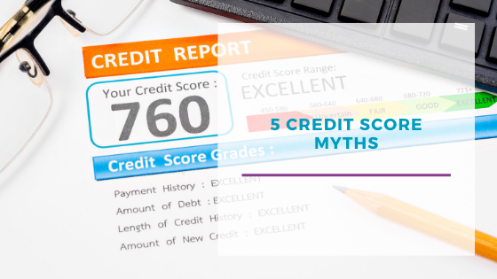 5 Credit Score Myths